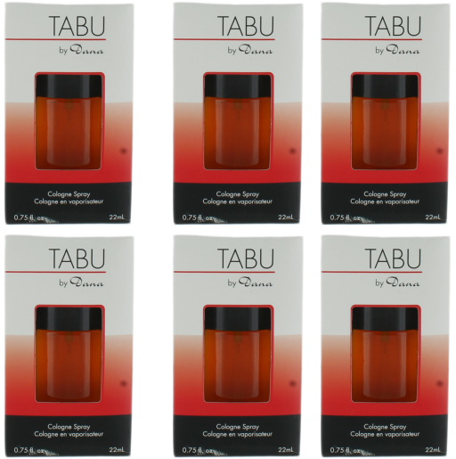 Dana Tabu (M) Mini EDC Spray 0.75oz New In Box - 6PK