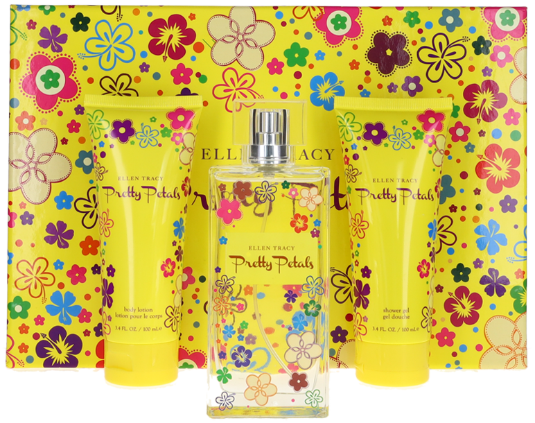 Ellen Tracy Pretty Petals (W) Set: Edp+Bl+Sg Nib