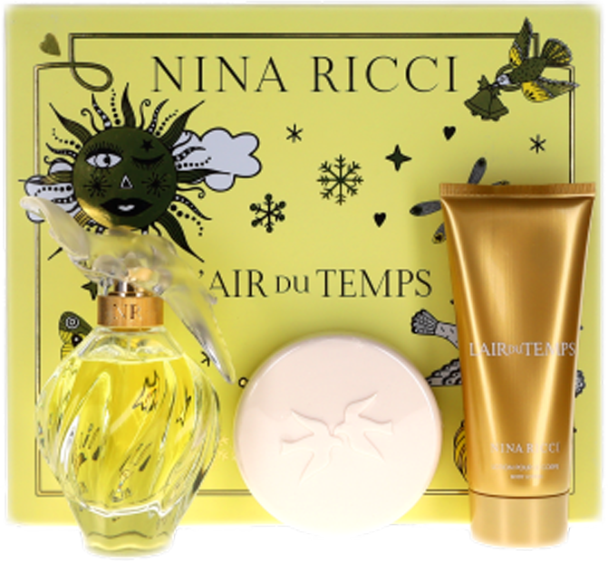 L'air du Temps By Nina Ricci For Women Set: EDT + Body Soap+BL