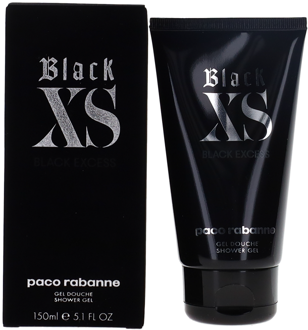 paco rabanne black xs (m) shower gel 5.1oz nib