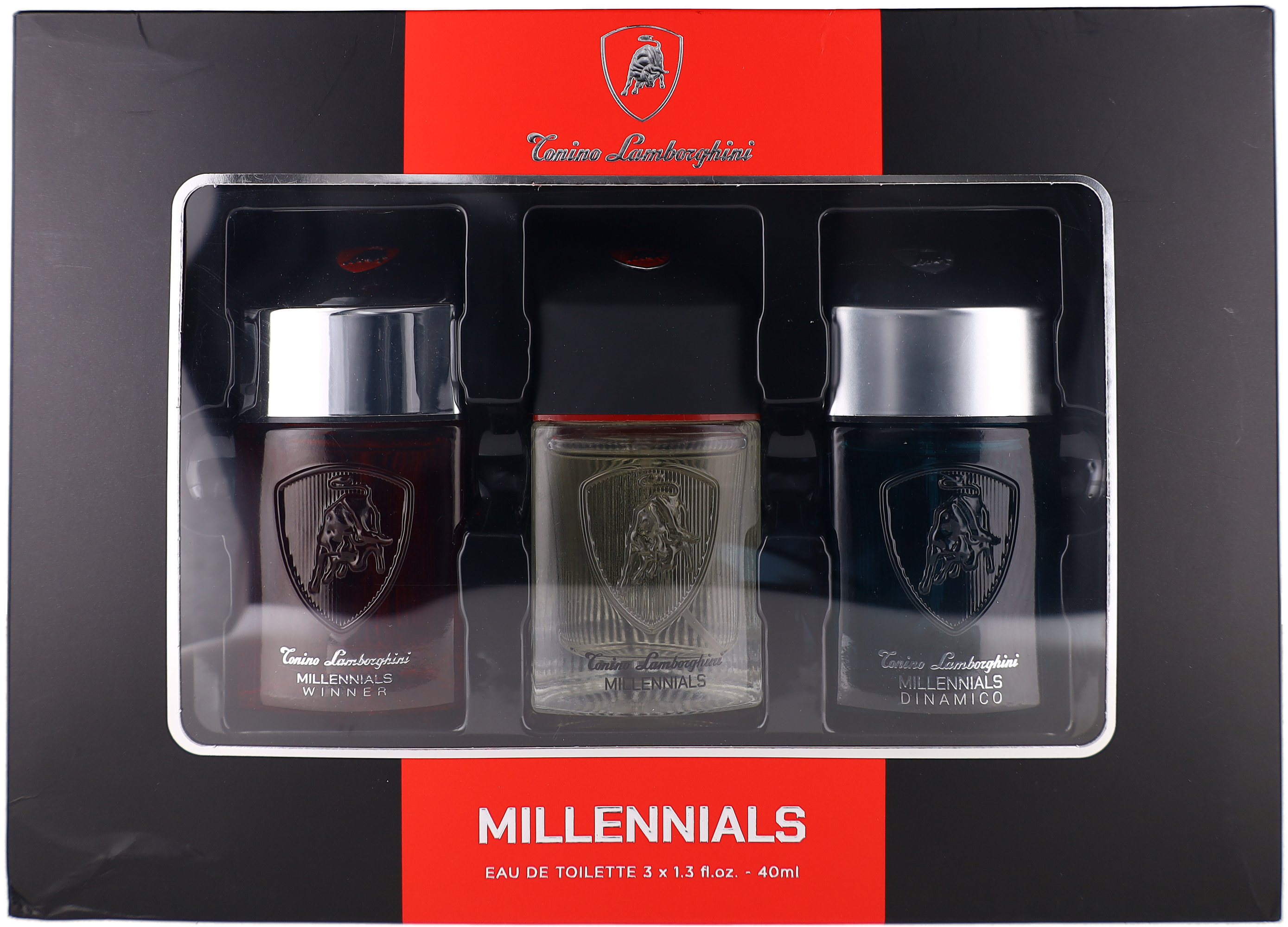 Millenials Collection By Tonino Lamborghini Men Set: EDT x3 1.3x3